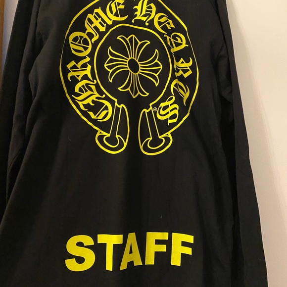Chrome Hearts Black Long Sleeve Staff Only Rare Graphic Tee Never Worn - Picture 4 of 10